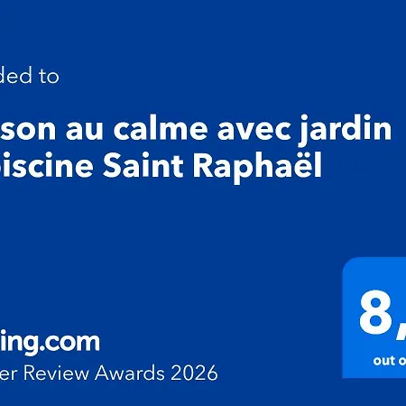 Maison Au Calme Avec Jardin Et Piscine Raphael * Saint-Raphaël